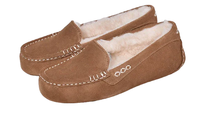 【年に１度の大感謝セール開催中です！】アグ モカシン レディース アンスレー UGG ANSLEY シューズ ぺたんこ 靴 フラット ボア ブランド もこもこ 防寒 保温 歩きやすい 人気 定番 かわいい お出かけ スリッポン シンプル カジュアル