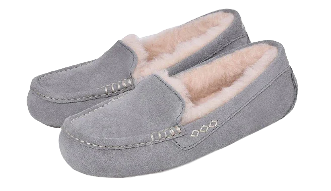 【年に１度の大感謝セール開催中です！】アグ モカシン レディース アンスレー UGG ANSLEY シューズ ぺたんこ 靴 フラット ボア ブランド もこもこ 防寒 保温 歩きやすい 人気 定番 かわいい お出かけ スリッポン シンプル カジュアル