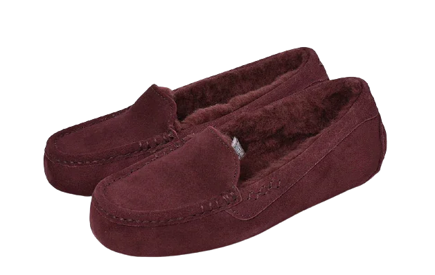 【年に１度の大感謝セール開催中です！】アグ モカシン レディース アンスレー UGG ANSLEY シューズ ぺたんこ 靴 フラット ボア ブランド もこもこ 防寒 保温 歩きやすい 人気 定番 かわいい お出かけ スリッポン シンプル カジュアル